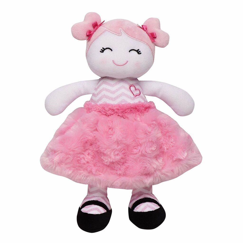 1岁小女孩很喜欢的毛绒玩具 Baby Starter Plush Snuggle Buddy Baby Doll, Sugar N Spice Marisa