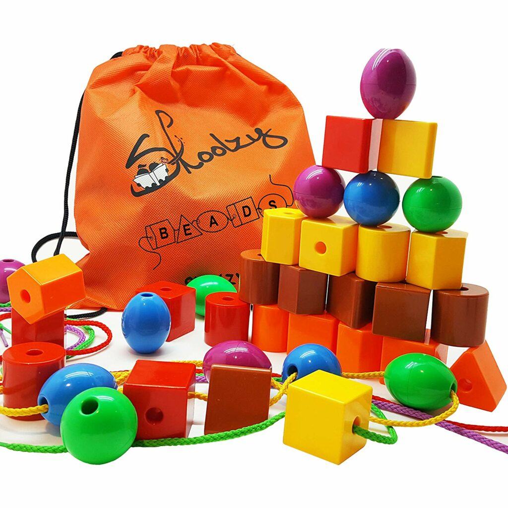 17.  教小孩子做手工的玩具 Skoolzy Lacing Beads