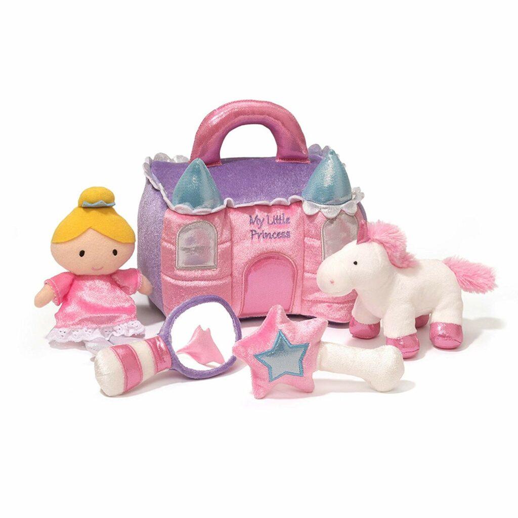 2. 粉色梦幻公主城堡小女孩玩具 Baby GUND Princess Castle Stuffed Plush Playset