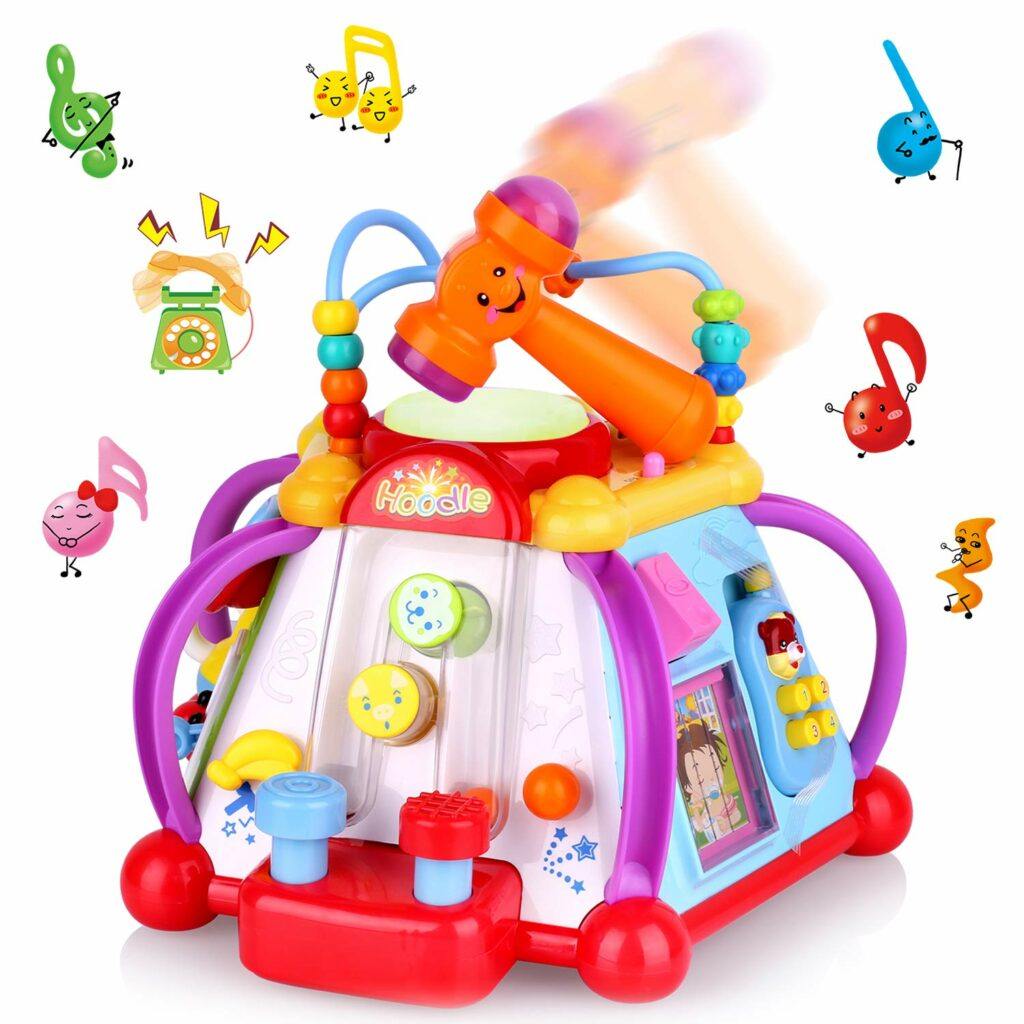 4. 多功能集教育和娱乐为一体的玩具  AOKESI Educational Baby Sit Up Toys Musical Activity Cube Play Center