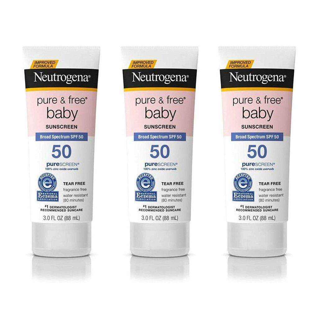 美国最好的儿童防晒霜推荐【TOP10】 Neutrogena Pure free baby mineral sunscreen