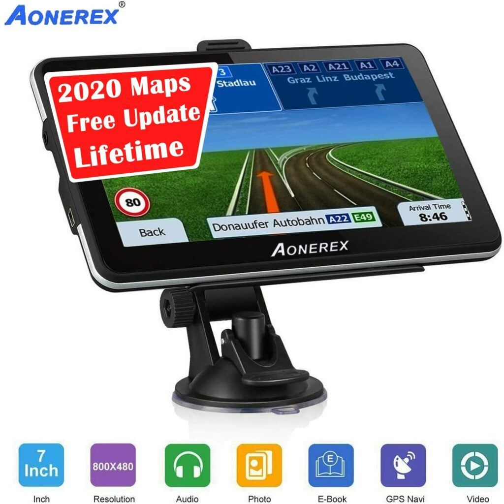 屏幕最大的一款汽车导航：7 Inch Touch Screen Vehicle GPS