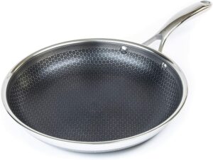 HexClad 混合不锈钢煎锅 HexClad 10 Inch Hybrid Stainless Steel Frying Pan