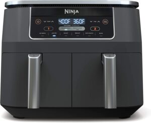 双重功能的最佳空气炸锅 Ninja DZ201 Foodi 8 Quart 6-in-1 DualZone 2-Basket Air Fryer