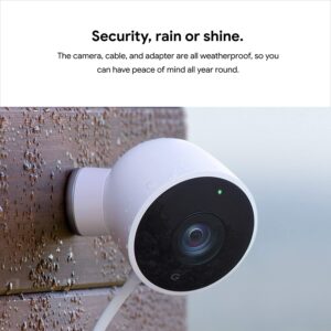 整体最好的安全摄像头 Google Nest Cam Outdoor (户外使用）