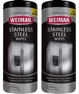 不锈钢清洁剂 Weiman Stainless Steel Cleaner Wipes (2 Pack)