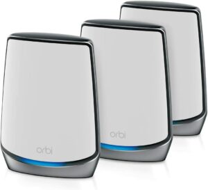 最佳网状WIFI6路由器 NETGEAR Orbi Whole Home Tri-band Mesh Wi-Fi 6 System