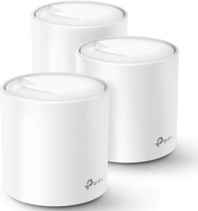 适合大面积家庭的网状路由器：TP-Link WiFi 6 Mesh WiFi, AX3000 Whole Home Mesh WiFi System, Covers up to 7,000 Sq. Ft