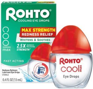 最能快速减缓眼睛疲劳的眼药水 Rohto Cool Max Maximum Redness Relief Cooling Eye Drops