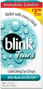 最适合缓解眼睛轻度干燥的眼药水 Blink Tears Lubricating Eye Drops