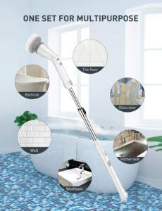 清洁浴缸，瓷砖和地板用的无线电动刷 Homitt Electric Spin Scrubber Cordless Shower Scrubber 