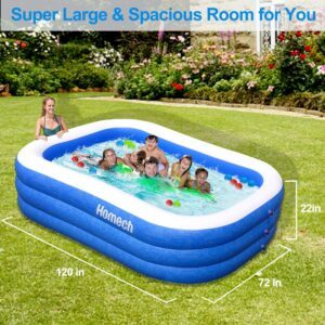 亚马逊上最畅销的一款充气游泳池 Homech Family Inflatable Swimming Pool