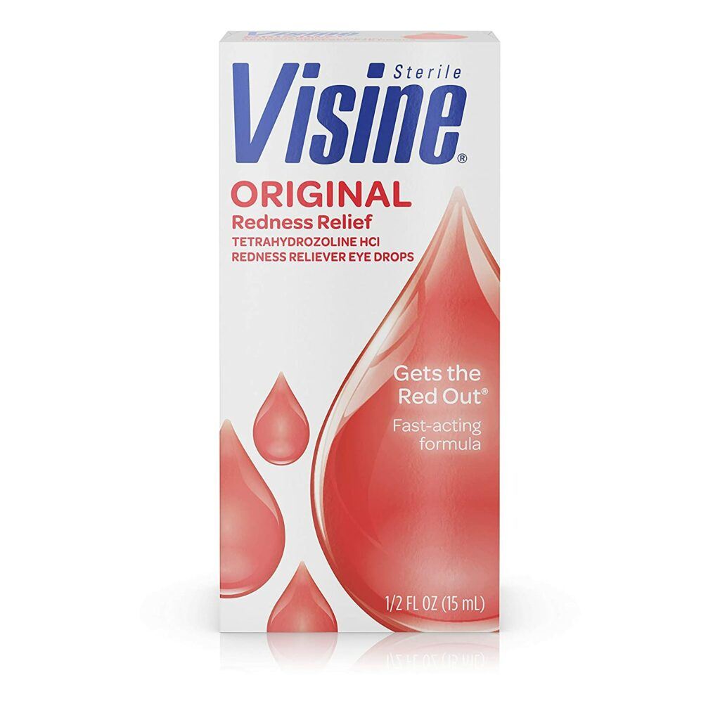 价格实惠的去红眼丝的眼药水 Visine Original Redness Relief Eye Drops
