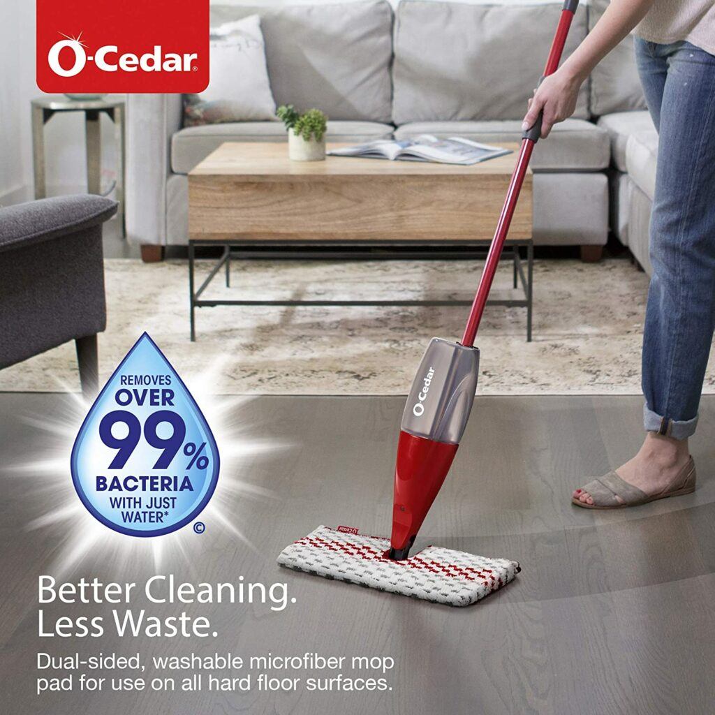 可以拆卸清洗的喷水拖把 O-Cedar ProMist MAX Microfiber Spray Mop