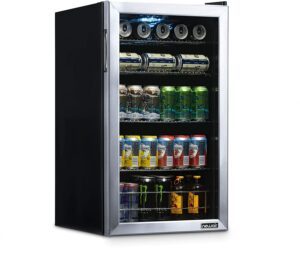 最适合装啤酒的迷你小冰箱 NewAir NBC126SS02 Beverage Refrigerator and Cooler