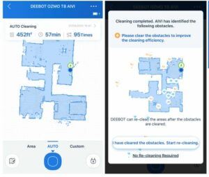 Ecovacs Deebot Ozmo T8 AIVI Robot Vacuum APP cleaning map picture