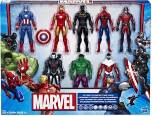 漫威复仇者联盟动作玩偶 Marvel Avengers Action Figures - Iron Man, Hulk, Black Panther, Captain America, Spider Man, Ant Man, War Machine & Falcon!