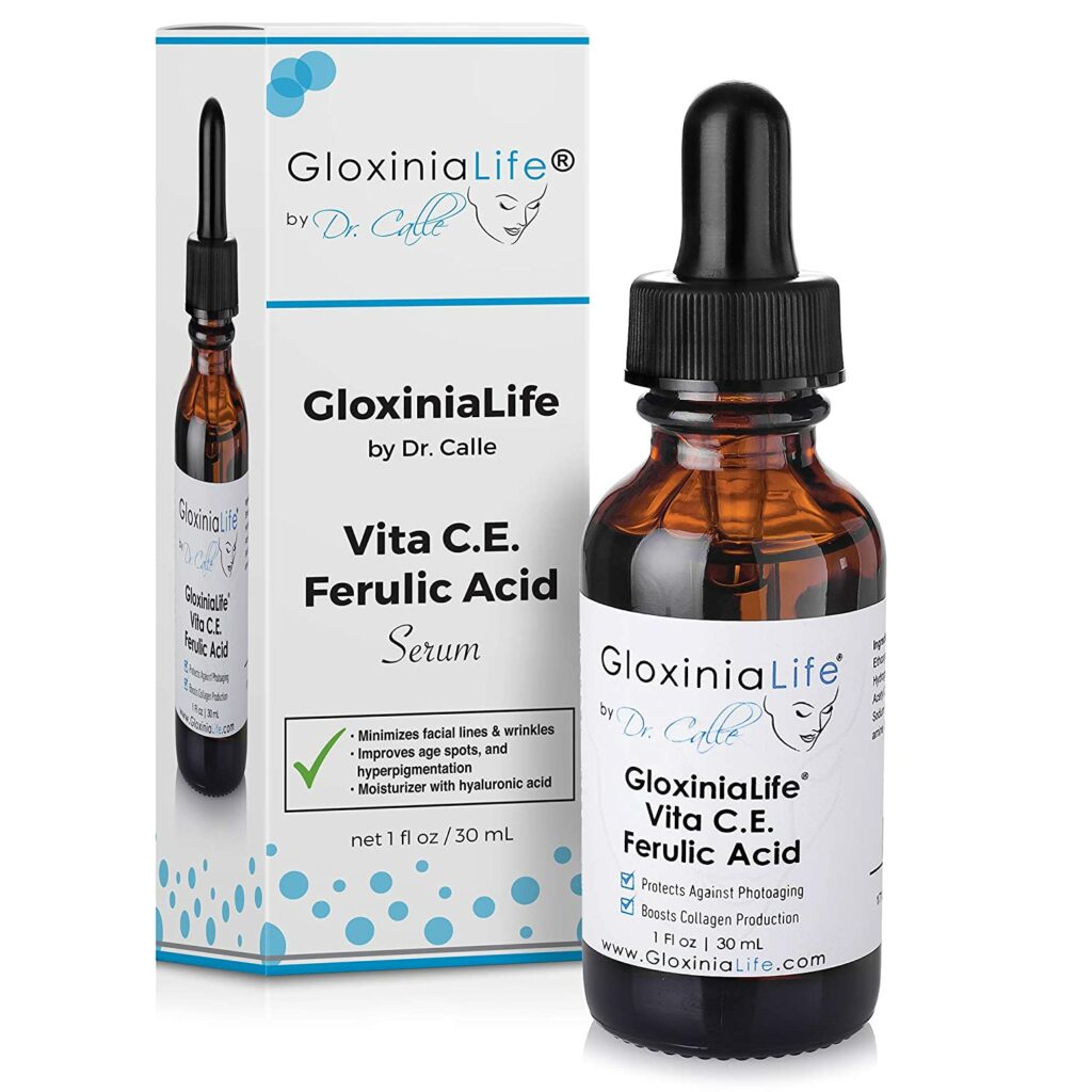 Calle Vita博士研发的玻尿酸精华素 GloxiniaLife Vitamin C & E with Hyaluronic Acid Serum 