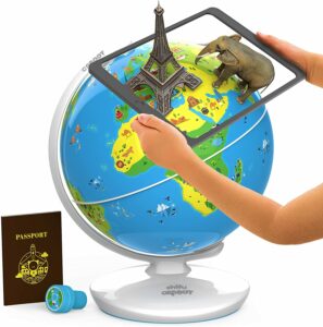 增强现实互动地球仪 Orboot Earth by PlayShifu (App Based) Interactive AR Globe For Kids, STEM Toy Ages 4-10