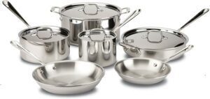 整体性能最佳的不锈钢烹饪厨具套装：All-Clad D3 Stainless Cookware Set