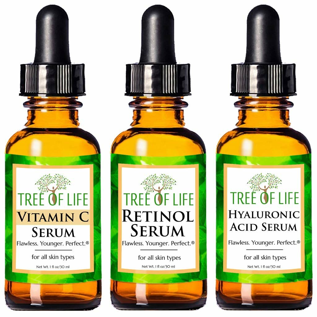 生命之树维生素C精华液：Anti Aging Serum 3-Pack for Face - Vitamin C Serum