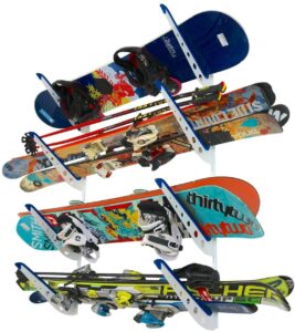 车库里放置滑雪板的支架 StoreYourBoard Snowboard Multi Wall Storage Rack