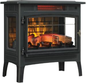 美国最佳暖气推荐Duraflame 3D Infrared Electric Fireplace Stove with Remote Control 