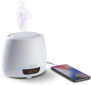具有缓解压力功能的香薰精油机 iHome Zenergy Aroma Dream Aromatherapy Diffuser Alarm Clock with Sound Therapy