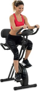 最佳性价比的健身车 Lanos Folding Exercise Bike with 10-Level Adjustable Magnetic Resistance 