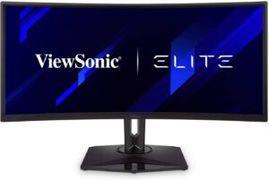 最佳超宽屏游戏显示器 ViewSonic ELITE XG350R-C 35 寸UltraWide Curved 1440p 100Hz RGB Gaming Monitor