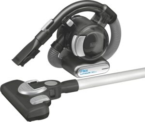 最佳Black Decker宠物吸尘器：BLACK+DECKER 20V MAX Flex Cordless Stick Vacuum with Floor Head and Pet Hair Brush