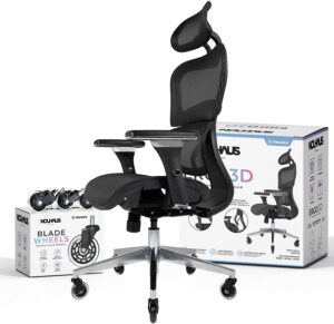 最佳高背网状办公椅：NOUHAUS Ergo3D Ergonomic Office Chair