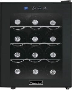 最佳经济型酒柜 Magic Chef MCWC12B Black 12-Bottle Single-Zone Wine Cooler