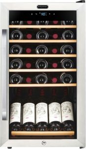 最适合存放葡萄酒的柜式迷你冰箱 Whynter FWC-341TS 34 Bottle Freestanding Wine Refrigerator 