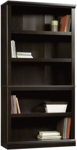 传统的5层书柜书架 Sauder Select Collection 5-Shelf Bookcase