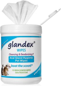 最适合清洁宠物狗狗，猫猫屁股的湿巾 Deodorizing Anal Gland Hygienic Wipe​s for Dogs & Cats with Vitamin E