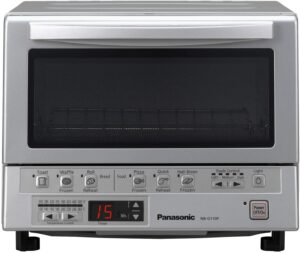 最适合给冷冻食品加热用的电烤箱 Panasonic FlashXpress Compact Toaster Oven with Double Infrared Heating