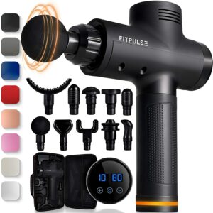 附件最丰富的按摩枪 FITPULSE Muscle Massage Gun for Athletes