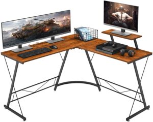 总体性能最佳的L形办公桌 Mr IRONSTONE L-Shaped Desk 50.8 inch Computer Corner Desk