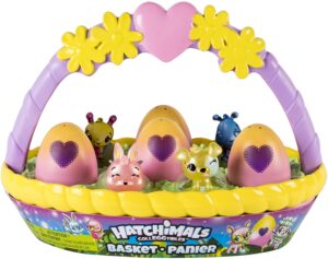 复活节装彩蛋的篮子和玩具 Hatchimals CollEGGtibles Basket with 6 Hatchimals CollEGGtibles