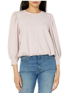 女士短袖推荐The Drop Women's Leona Short Puff Sleeve