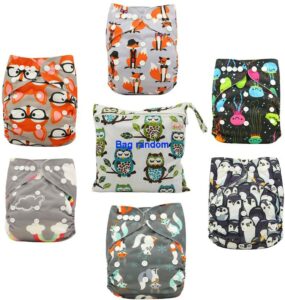 Ohbabyka可调式布尿布 Ohbabyka Adjustable Washable Reusable Pocket Cloth Diapers