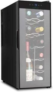 最受好评的酒柜 NutriChef PKTEWC120 Nutrichef 12 Bottle Thermoelectric Wine Cooler