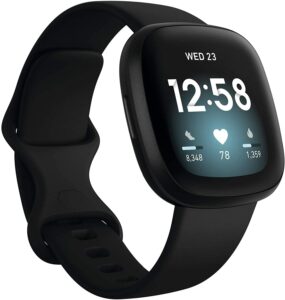 健身智能手表 Fitbit Versa 3 Health & Fitness Smartwatch with GPS
