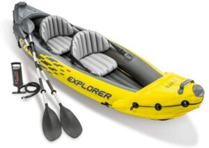 充气皮划艇 Intex explorer k2 kayak, 2-person inflatable kayak set