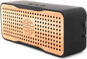 太阳能充电音箱 Solar Portable Wireless Bluetooth Bamboo Speaker 