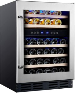 最优质的46瓶红酒冰柜 Kalamera 24'' Wine Cooler Refrigerator 46 Bottle