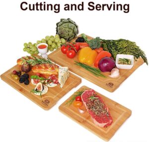 最佳竹制切肉板套装 Bamboo Cutting Board Set
