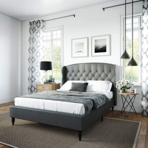 美国床架推荐Classic Brands Coventry Upholstered Bed Frame