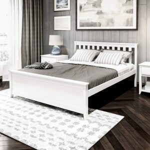 美国床架推荐Plank+Beam Solid Wood Bed Frame